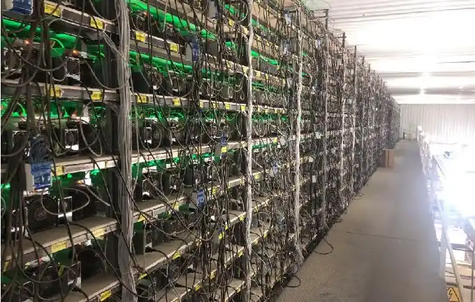 A powerful mining rig in action