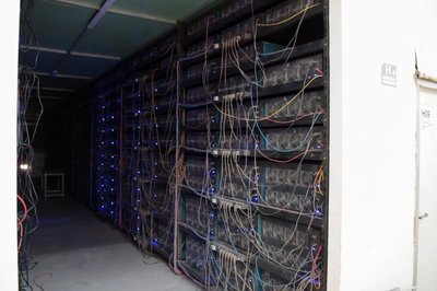 A sprawling Litecoin mining farm powered by renewable energy and advanced cooling systems