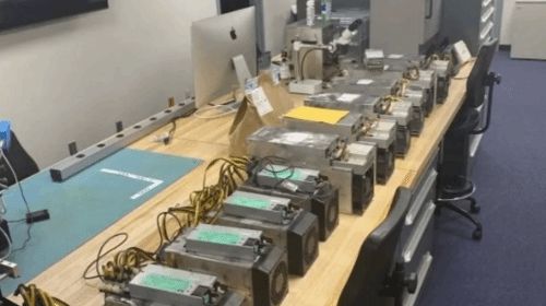 High-density deployment of Kaspa KS5 miners in a hosting center